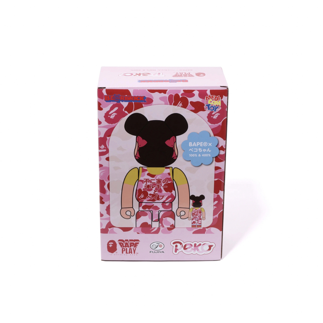 A BATHING APE(アベイシングエイプ)の新品未開封 BAPE×FUJIYA BE@RBRICK 100% & 400% ハンドメイドのおもちゃ(フィギュア)の商品写真