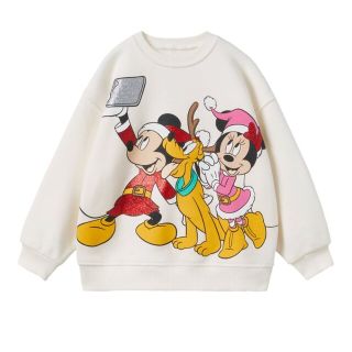 ザラ(ZARA)の新作/ディズニークリスマストレーナー/104サイズ(Tシャツ/カットソー)