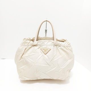 プラダ(PRADA)のプラダ トートバッグ美品  - アイボリー(トートバッグ)