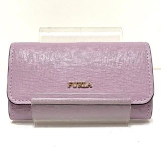 フルラ(Furla)のフルラ キーケース美品  - ピンクベージュ(キーケース)