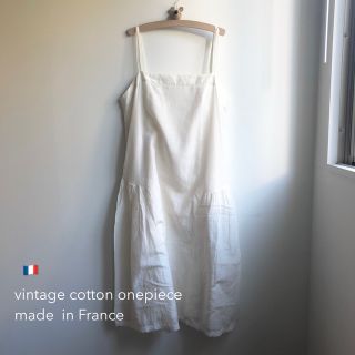 ロキエ(Lochie)の vintage cotton one piece 🇫🇷(ひざ丈ワンピース)