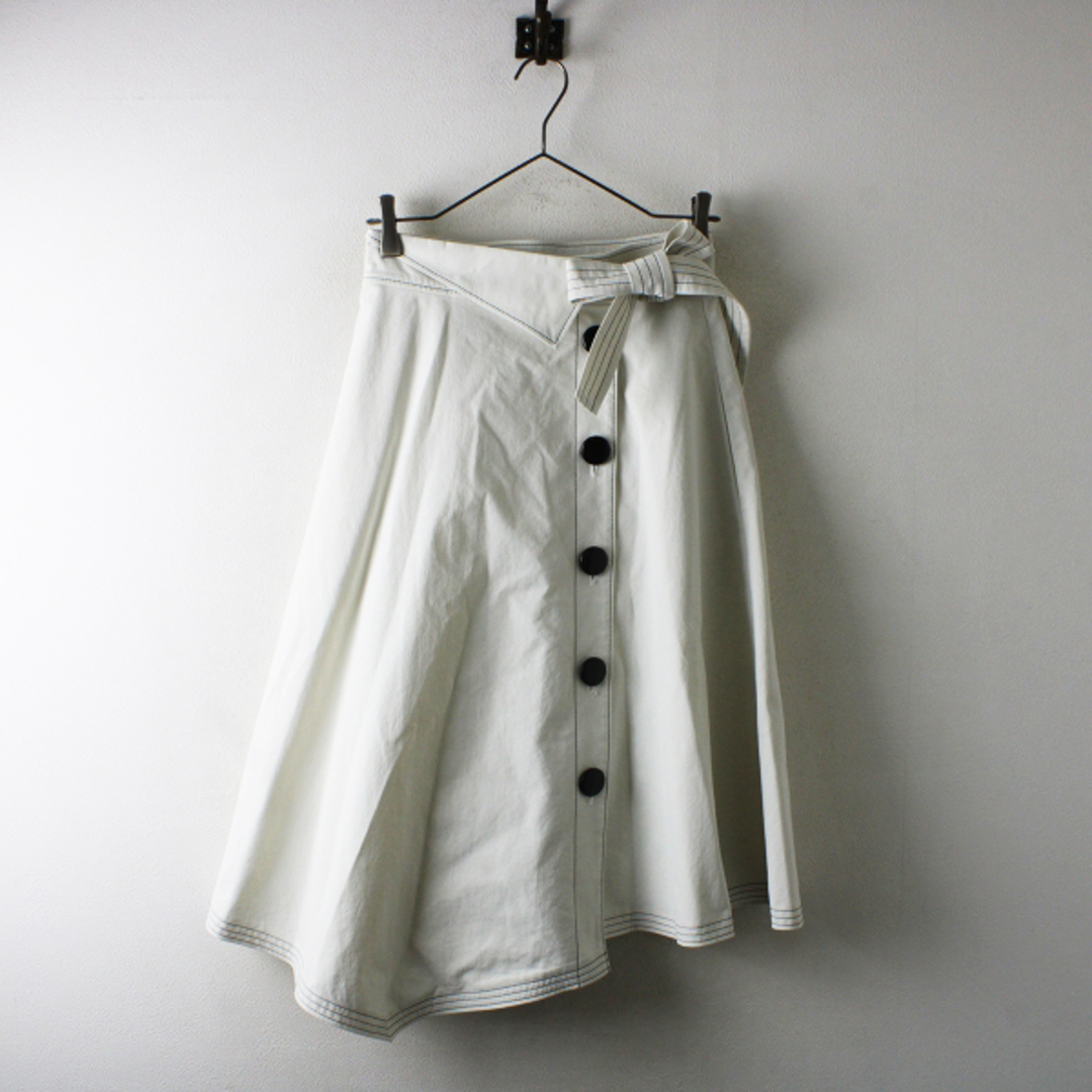 2019SS M'S GRACY エムズグレイシー Asymmetry Skirt 38/オフホワイト アシンメトリースカート【2400013116640】