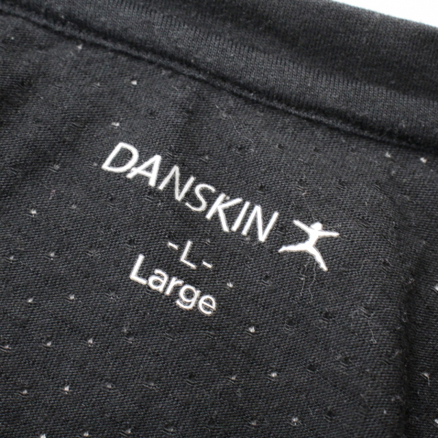 DANSKIN ダンスキン ハイブリッドベントロングレングス Tシャツ L/ブラック【2400013101387】 レディースのトップス(カットソー(長袖/七分))の商品写真