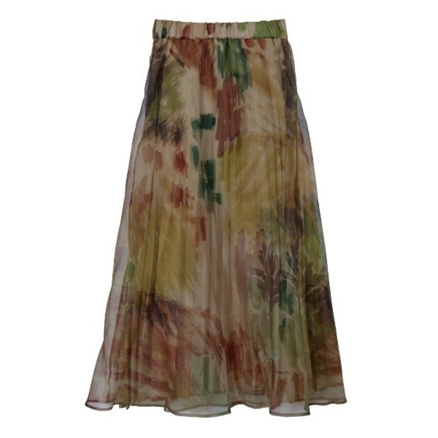 AMERI UND WILLOW PAINT PLEATS SKIRT-