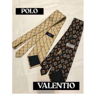 バレンティーニ(VALENTINI)の【2本セット】VALENTIO、POLO　ネクタイ　セット販売　お得　即日発送(ネクタイ)