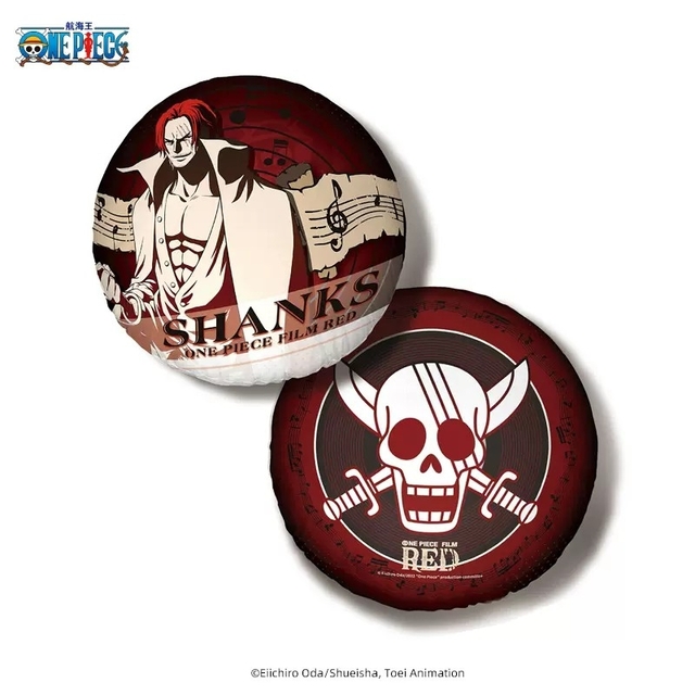 ONEPIECE　RED  劇場版　ワンピース◎中国・シャンクスA　クッション エンタメ/ホビーのアニメグッズ(その他)の商品写真