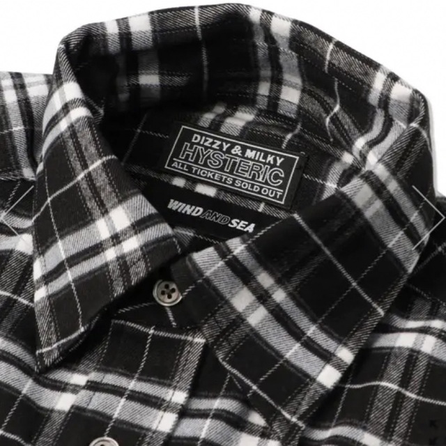 HYSTERIC GLAMOUR X WDS CHECK SHIRT SEA 4