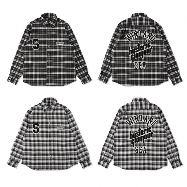 HYSTERIC GLAMOUR X WDS CHECK SHIRT SEA 2