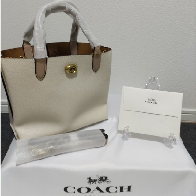 COACH コーチ ウィロウ トート 24 ショルダー WHITE ホワイトブランド