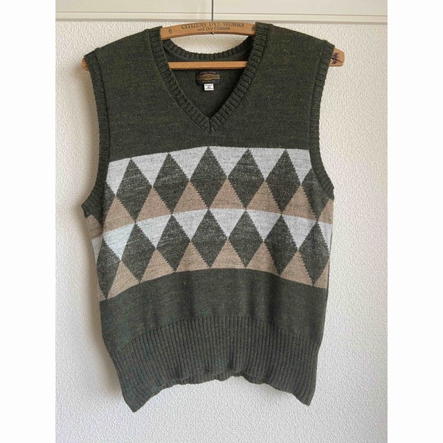 メンズBUTCHER PRODUCTS KNIT VEST ARGYLE - ベスト