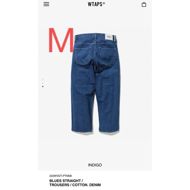 WTAPS BLUES STRAIGHT / TROUSERS INDIGOデニム/ジーンズ