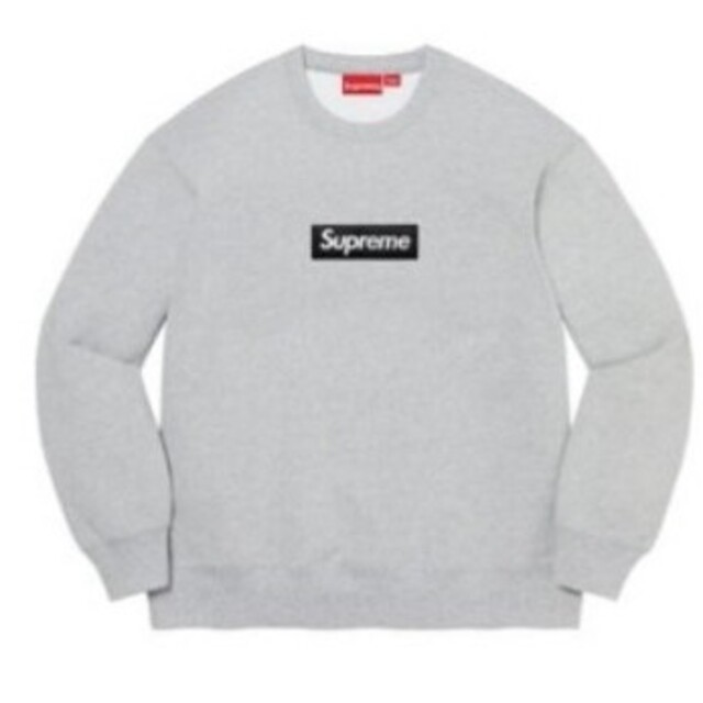 受注生産品】 - Supreme Supreme Grey Heather Crewneck Logo Box