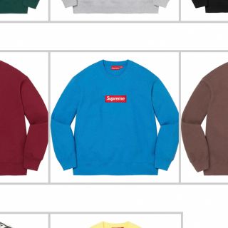 シュプリーム(Supreme)のSupreme Box Logo Crewneck  blue(スウェット)