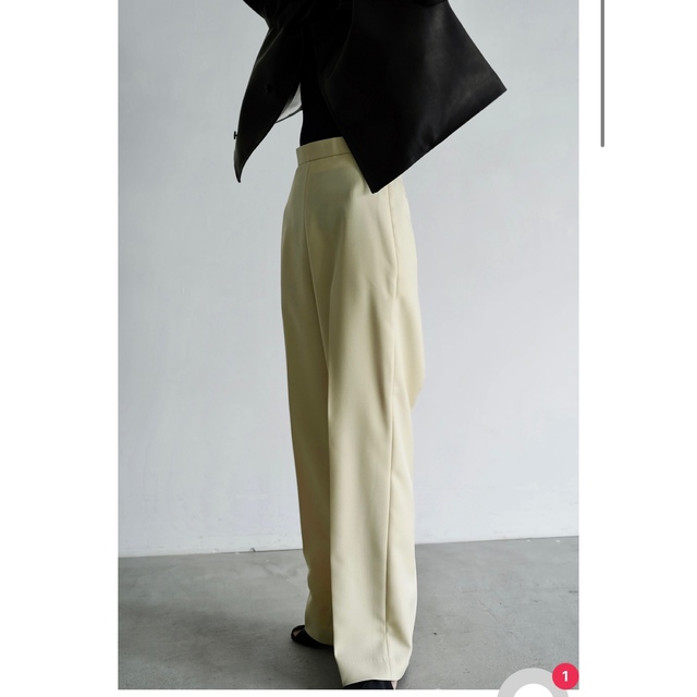 IIROT Eco pet slit Trouser_ Lemon 38 - カジュアルパンツ