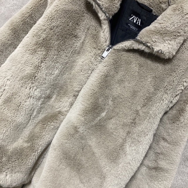 ZARA - ZARA フェイク ファー ジャケット モコモコ アウター M ZARA - ZARA フェイク ファー ジャケット モコモコ アウター M