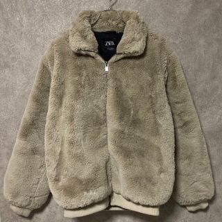 ZARA フェイク ファー ジャケット モコモコ アウター Mサイズ