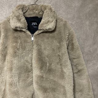 ザラ(ZARA)のZARA フェイク ファー ジャケット モコモコ アウター Mサイズ(その他)