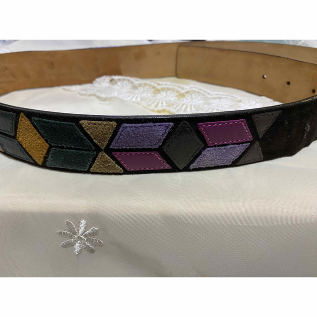 ETRO - エトロ パッチワーク風メンズベルト(実家保管品)の通販 ETRO - エトロ パッチワーク風メンズベルト(実家保管品)の通販