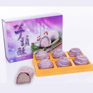 台湾 台中 躉泰 芋頭酥 タロイモ ケーキ 6個入り(菓子/デザート)