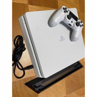 ソニー(SONY)の美品 SONY PlayStation4 本体 CUH-2200A ホワイト 白(家庭用ゲーム機本体)