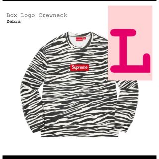 Supreme Box Logo Crewneck (FW22) Zebra L