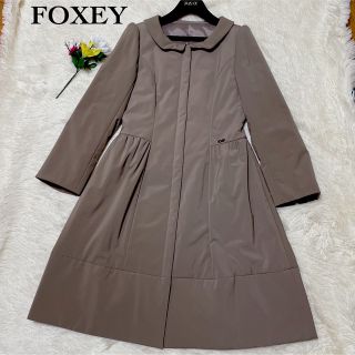 極美品◎ フォクシーニューヨークCOLLECTION ロングコート ベージュ40