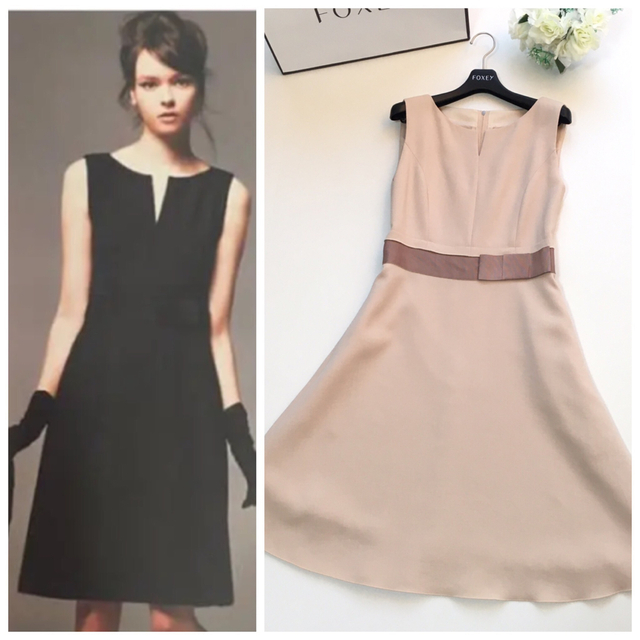 美品 定価13万円 FOXEY フォクシー ドレス リボン ワンピース | フリマアプリ ラクマ
