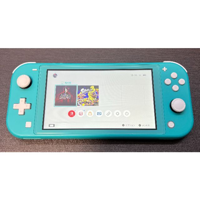 箱と充電器付(247) 整備済み 本体のみ Switch Lite ターコイズ