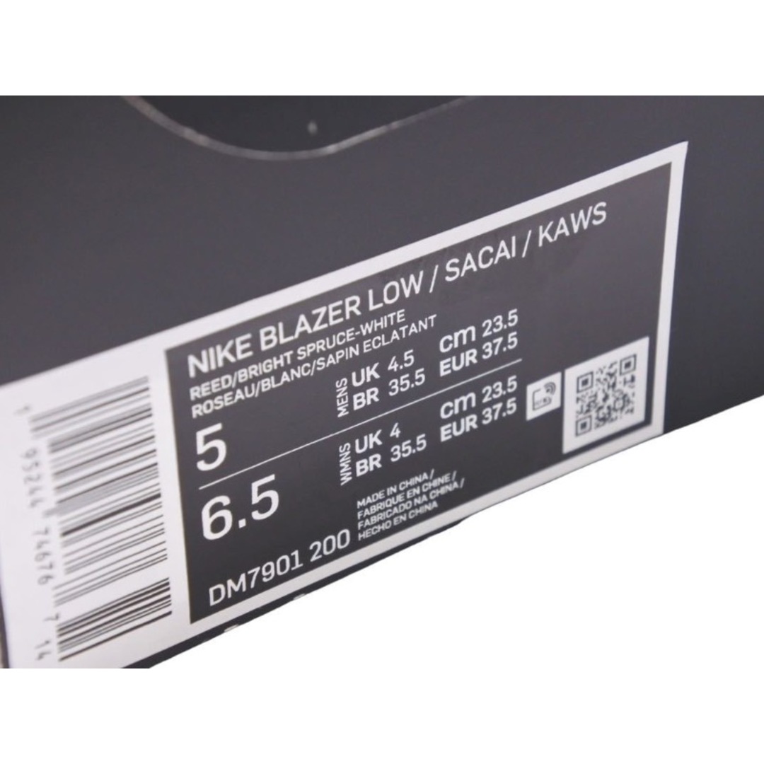 NIKE(ナイキ)のKAWS sacai Nike カウズ サカイ ナイキ ブレーザー ロー リード スニーカー 靴 マルチ レザー サイズ23.5㎝ 中古 34941 レディースの靴/シューズ(ブーツ)の商品写真