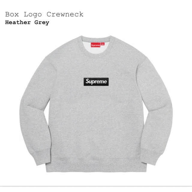 Supreme  Box Logo Crewneck  Grey M