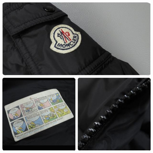 MONCLER(モンクレール)のモンクレール CHARPAL シャーパル 黒 サイズ0 国内正規品 レディースのジャケット/アウター(ダウンジャケット)の商品写真