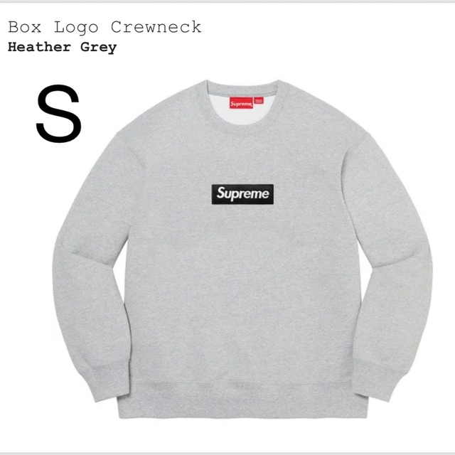 S 22aw supreme box logo crewneck