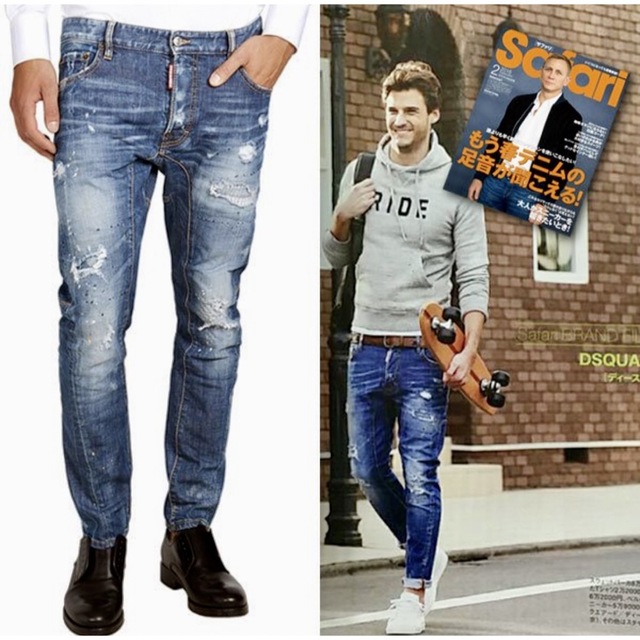 タイディーバイカーDSQUARED2 TIDY BIKER JEAN 44サイズ