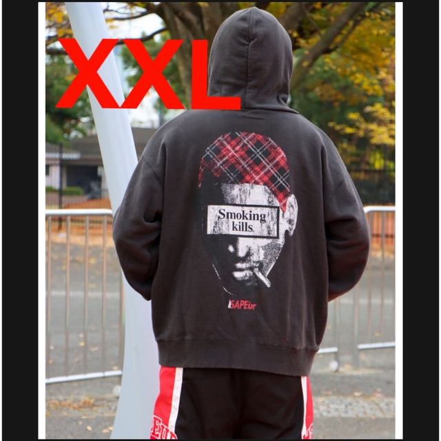 FR2 × SAPEur HOODIE パーカーXXL ブラック