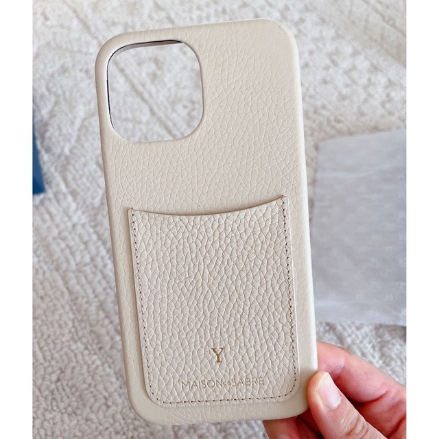 MAISON KITSUNE'(メゾンキツネ)の【◎ショコラ様専用◎】メゾンドサブレ　スマホケース スマホ/家電/カメラのスマホアクセサリー(iPhoneケース)の商品写真