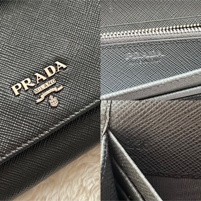 PRADA(プラダ)の美品 PRADA プラダ 2つ折り 長財布 レディースのファッション小物(財布)の商品写真