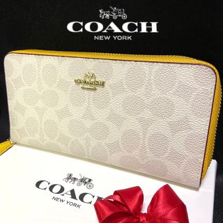 コーチ(COACH)の贈り物にも☆コーチ 財布 金運 ハッピーカラーイエローエッジ(財布)