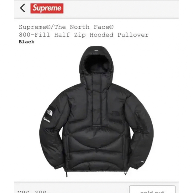 Supreme 800Fill Half Zip Hooded Pullover