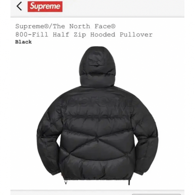 Supreme 800Fill Half Zip Hooded Pullover