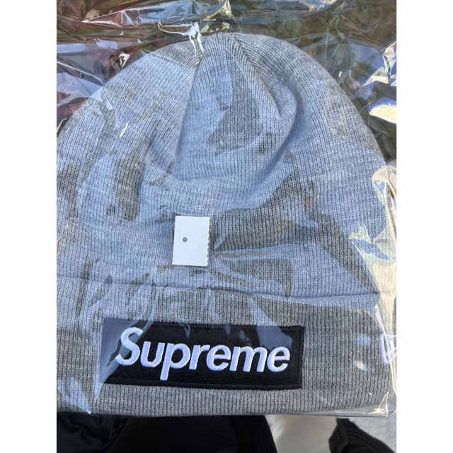 アウトレット店 supreme New Era Box Logo Beanie カラー グレー | tn