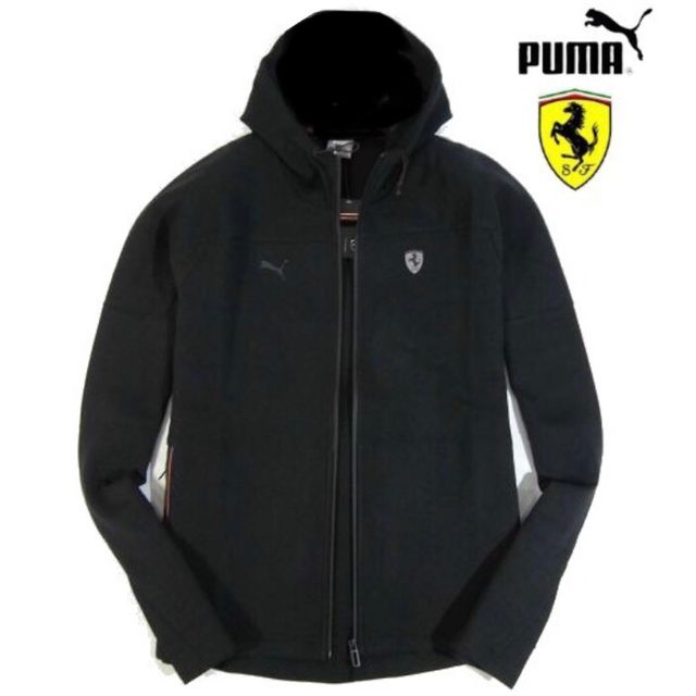 PUMA(プーマ)の【PUMA×Ferrari】ジップアップ パーカー スウェット（XXLブラック） メンズのトップス(パーカー)の商品写真