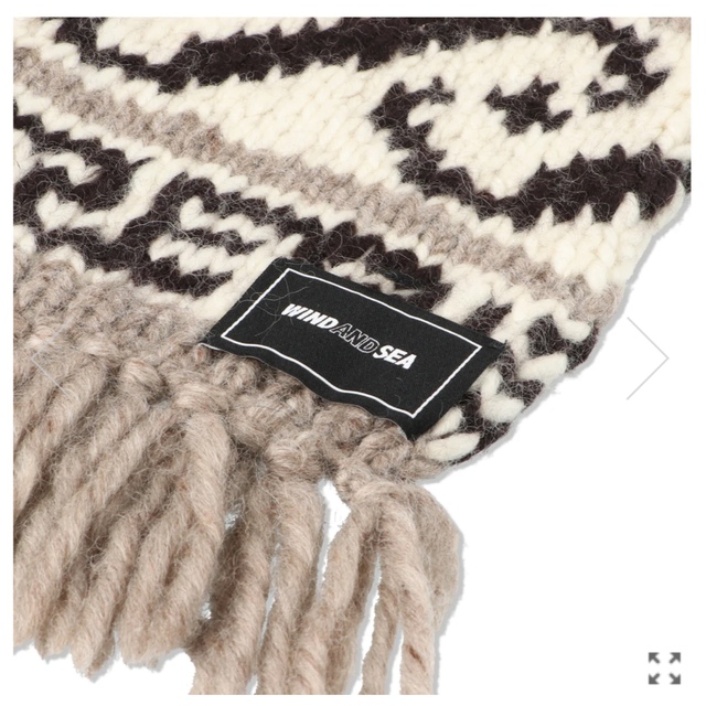 WIND AND SEA COWICHAN MUFFLER / BEIGE | hartwellspremium.com