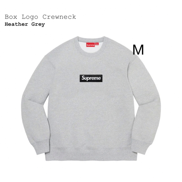 Supreme Box Logo Crewneck GREY M