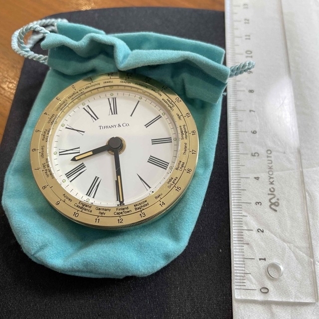 美品 TIFFANY & CO. ティファニー ワールドタイム 置き時計 新入荷