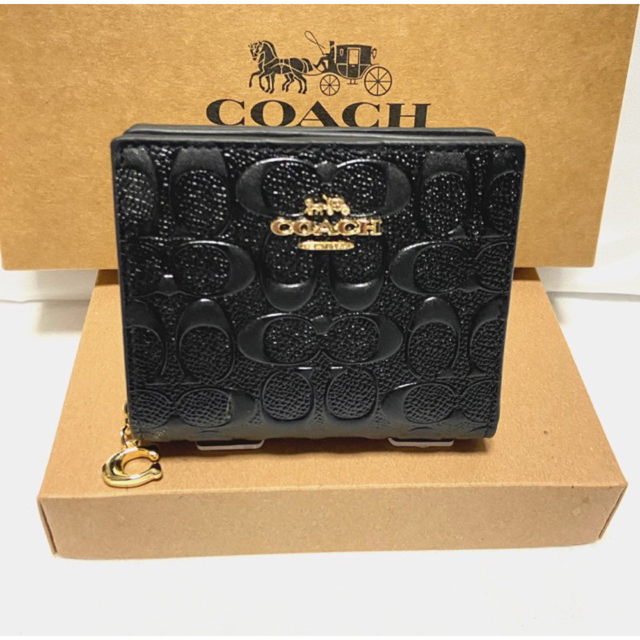 COACH(コーチ)の贈り物にも☆新作 コーチ 財布 本革 シグネチャー二つ折 メンズレディス レディースのファッション小物(財布)の商品写真