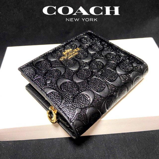 COACH(コーチ)の贈り物にも☆新作 コーチ 財布 本革 シグネチャー二つ折 メンズレディス レディースのファッション小物(財布)の商品写真