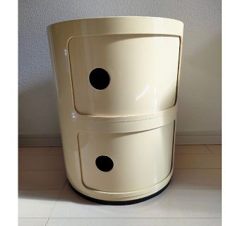 カルテル(kartell)のKartell カルテル チェスト コンポニビリ2　ベージュ(棚/ラック/タンス)