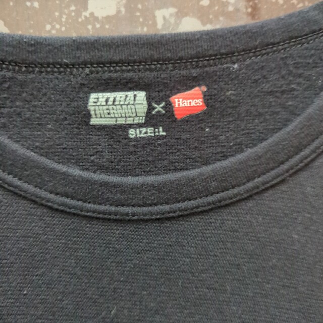 Hanes(ヘインズ)のメンズ　Ｔシャツ　カットソー　温かいインナー　Hanes　ヘインズ メンズのトップス(Tシャツ/カットソー(七分/長袖))の商品写真