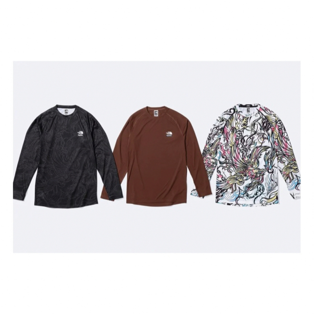 supreme north face base layer L/S top