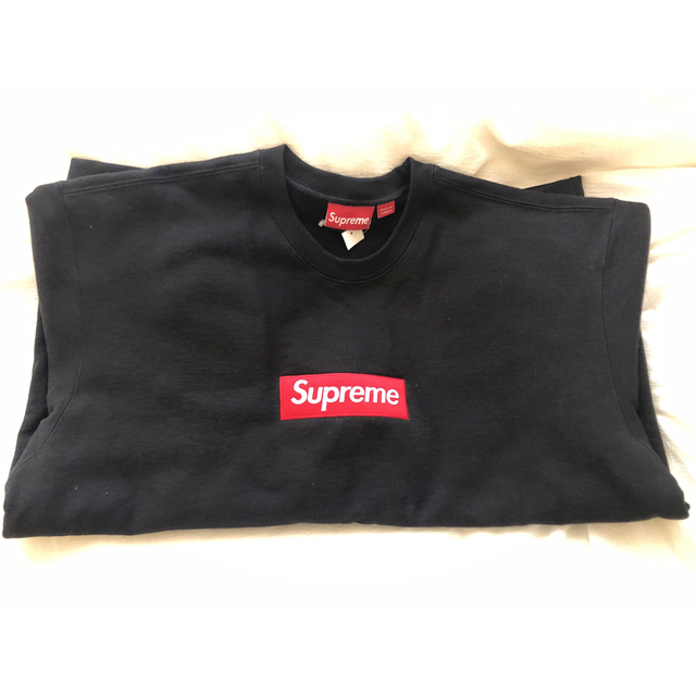 ブラックサイズsupreme Box Logo Crewneck